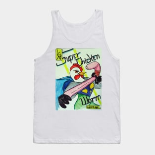 Super Chicken vs Worm Tank Top